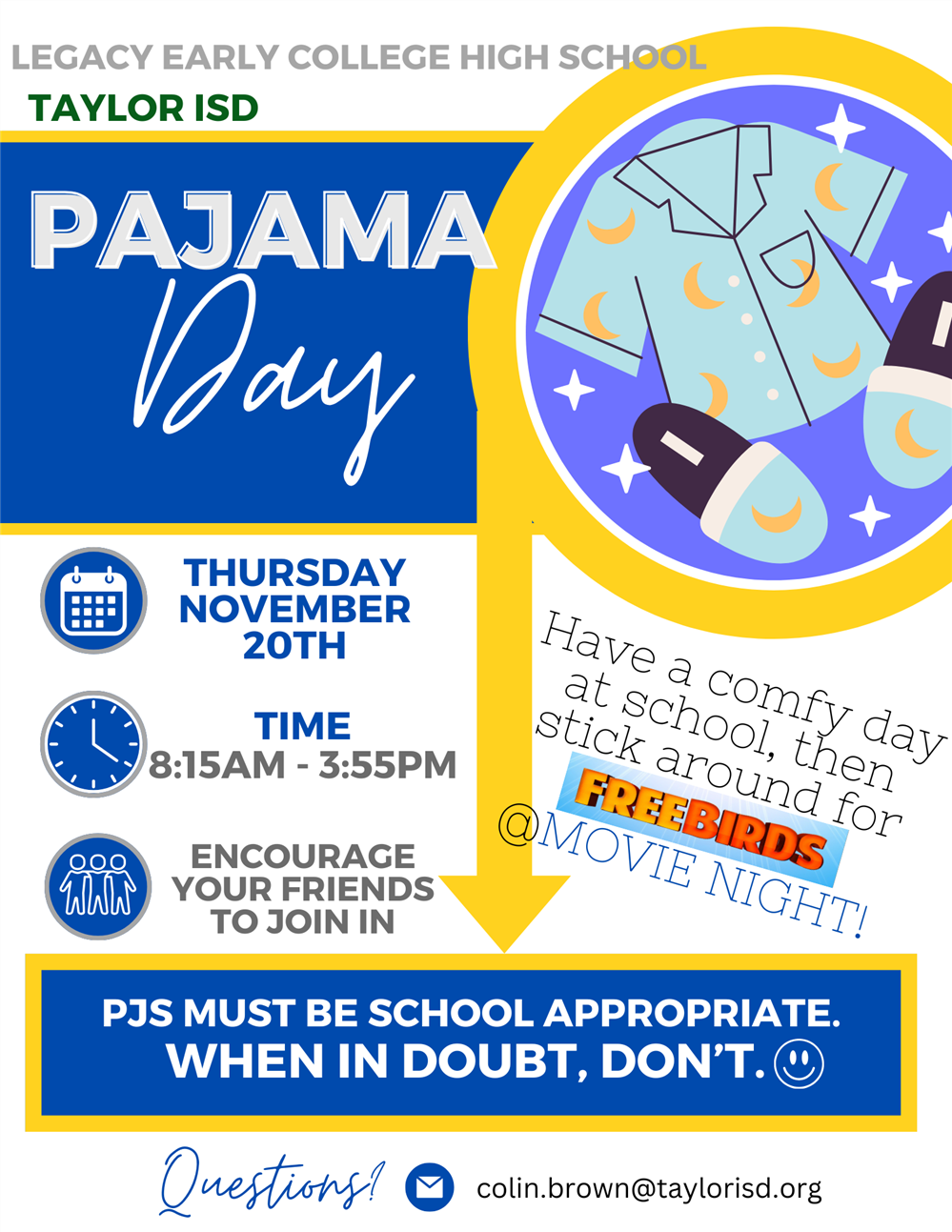  PJ Day 11/20